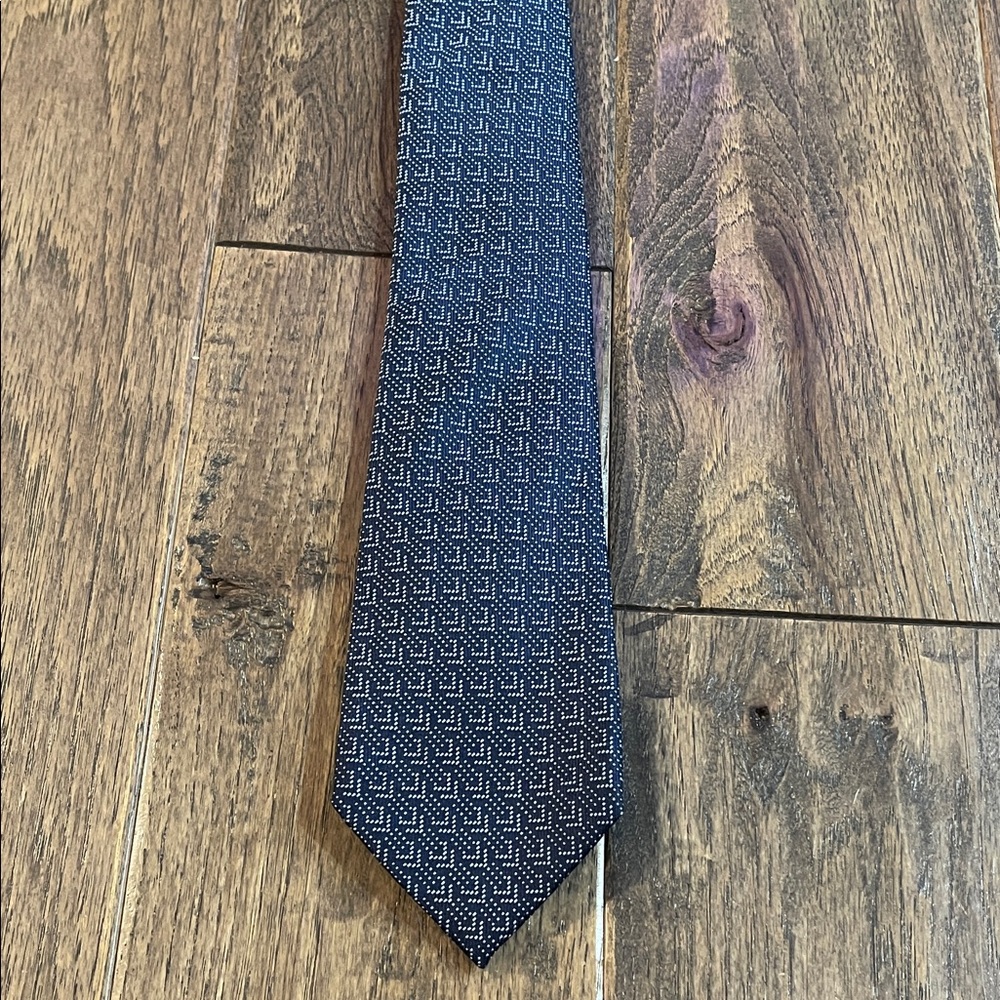 Banana Republic Black and White Patterned Tie